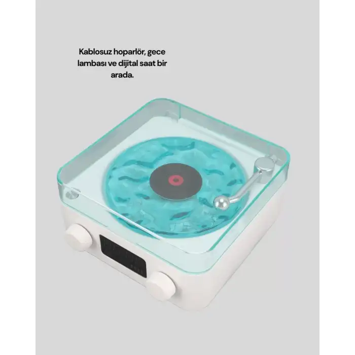 AsilTech Stereo Sesli Gece Lambalı Bluetooth Hoparlör – Şık Vintage Tasarım