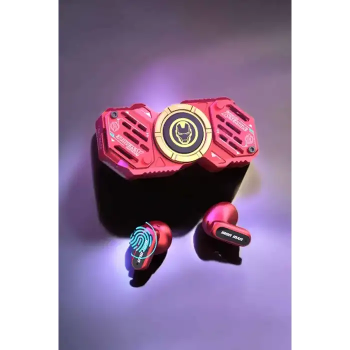 AsilTech Stres Çarklı Bluetooth Kulaklık Kablosuz Kırmızı Yüksek Ses Kaliteli