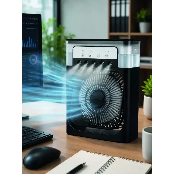 AsilTech Su Hazneli Püskürtmeli Fan 1-3-5 Püskürtme Seçeneği, Type-C Güç Girişi