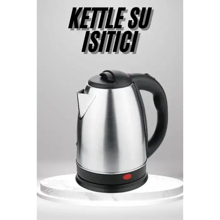 AsilTech Su Isıtıcı 220 - 240 V Paslanmaz Çelik Kettle Uzun Ömürlü 2000 Watt