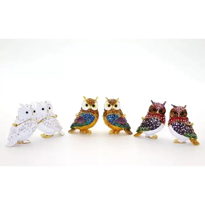 AsilTech Swarovski 2li Baykuş Model 1