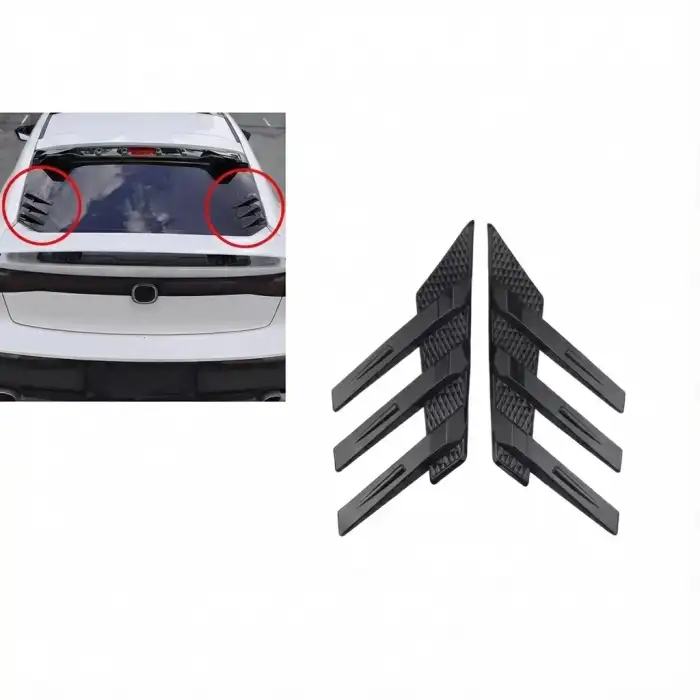 AsilTech Tampon Dekor Ventil 2 Parça Siyah İthal