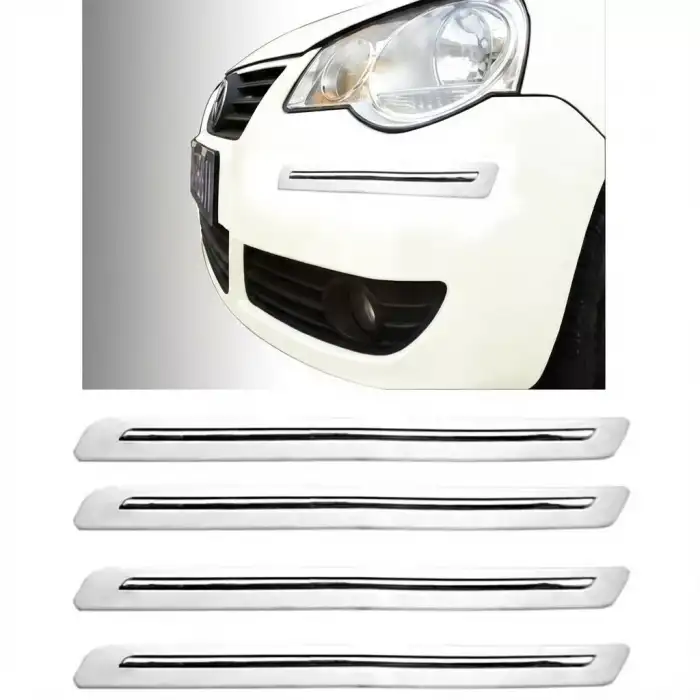 AsilTech Tampon Koruyucu Plastik Beyaz Krom 4 Parça Point