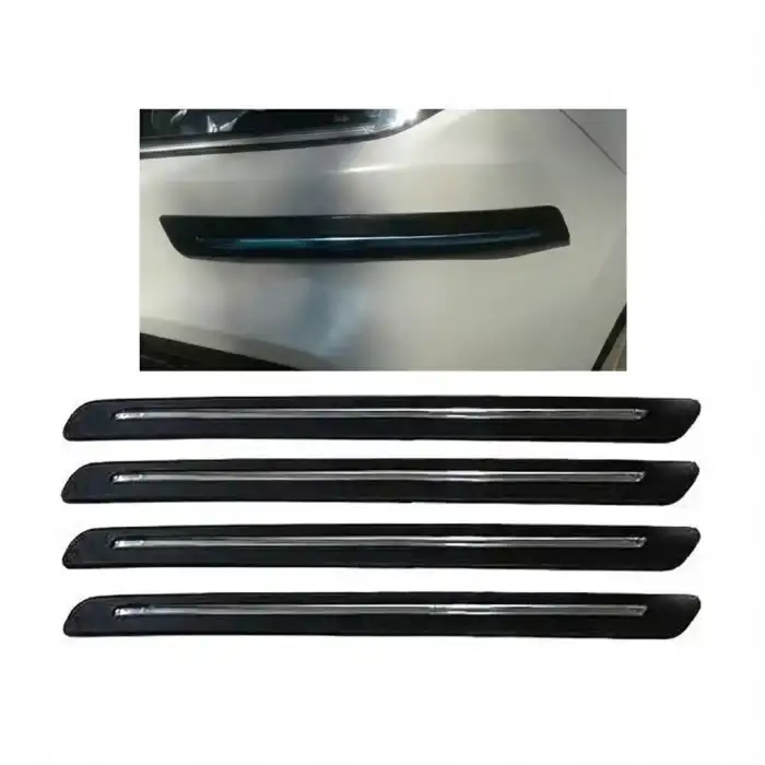 AsilTech Tampon Koruyucu Plastik Siyah Krom 4 Parça Point