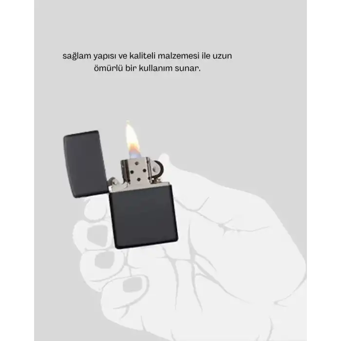 AsilTech Tasarım Metal Çakmak Minimal Mat Yüzeyli ve Şık Görünümlü