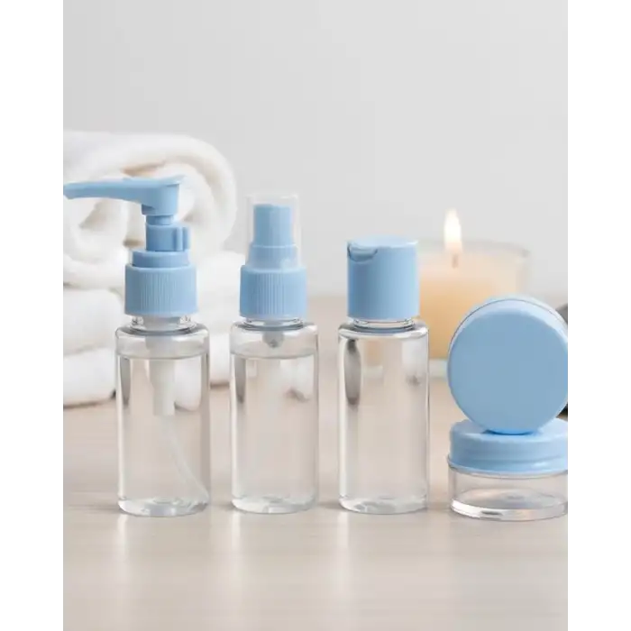 AsilTech Taşınabilir 5 Parça Seyahat Kozmetik Seti 30 ml Sızdırmaz