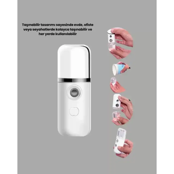 AsilTech Taşınabilir Akıllı Buhar Nemlendirici