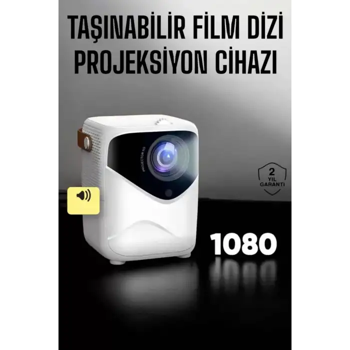 AsilTech Taşınabilir Android Projeksiyon Wifi Destekli 4K Multimedia Tabanlı Ev Ve Ofis Tipi