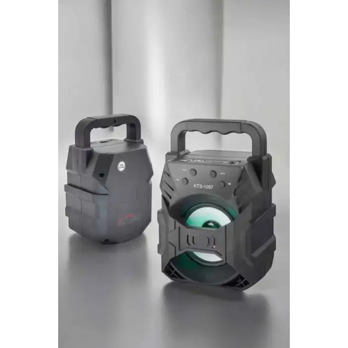 AsilTech Taşınabilir Bluetooth Hoparlör Led Işıklı Uzun Pil Ömrü