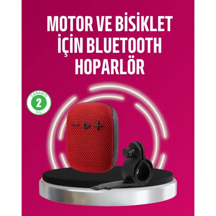 AsilTech Taşınabilir Bluetooth Hoparlör Suya Dayanıklı Kumaş Kaplama