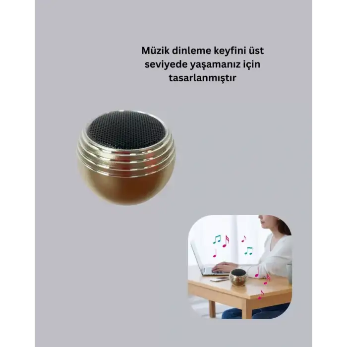 AsilTech Taşınabilir Bluetooth Hoparlör Yüksek Ses Kaliteli Mini Tasarım Yeni Nesil