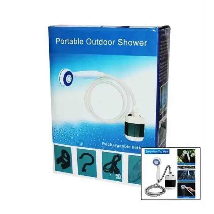 AsilTech Taşınabilir Duş Seti – Pompalı ve Şarjlı