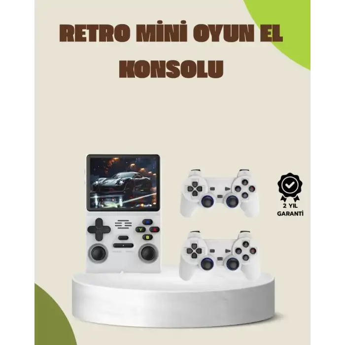 AsilTech Taşınabilir El Konsolu Kablosuz Gamepadli