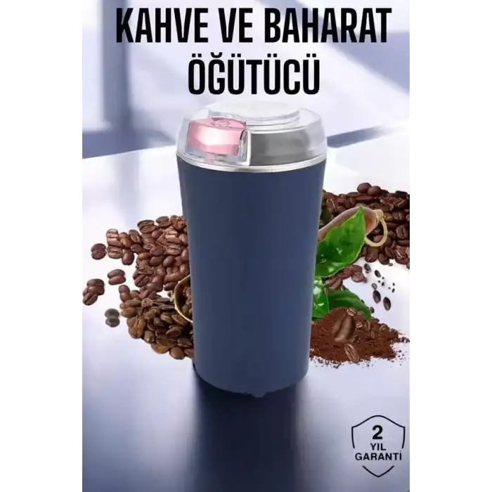 AsilTech Taşınabilir Kahve & Baharat Öğütücü, Kolay Temizlenebilir ve Uzun Ömürlü Paslanmaz Çelik