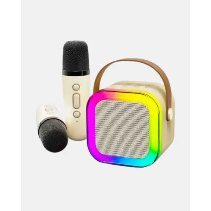 AsilTech Taşınabilir Karaoke Hoparlör Bluetooth 5.0 ve Çift Mikrofonlu