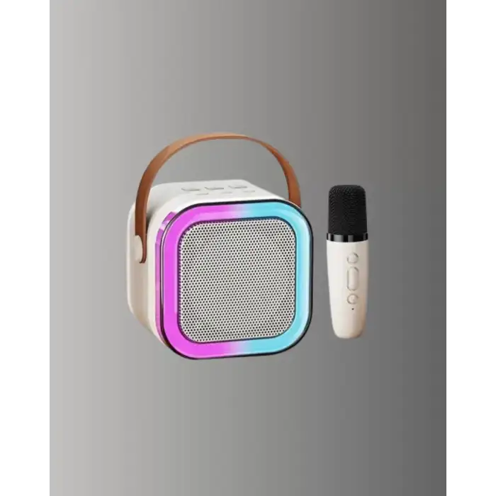 AsilTech Taşınabilir Karaoke Mikrofon Seti Bluetooth Hoparlörlü
