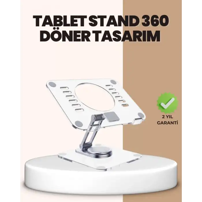 AsilTech Taşınabilir Katlanır Tablet Braketi Masaüstü Stand