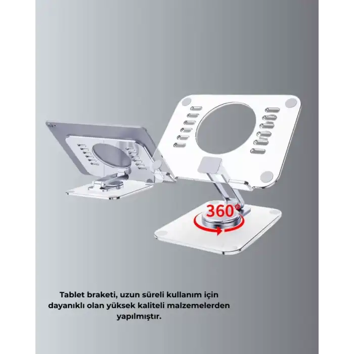 AsilTech Taşınabilir Katlanır Tablet Braketi Masaüstü Stand Yeni Nesil