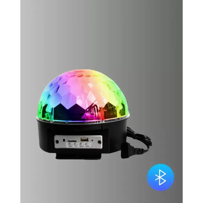 AsilTech Taşınabilir RGB Disko Topu Bluetooth ve Uzaktan Kumanda Özellikli