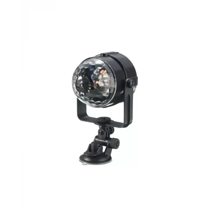 AsilTech Taşınabilir ve Dayanıklı Plastik Kristal LED Disko Işığı