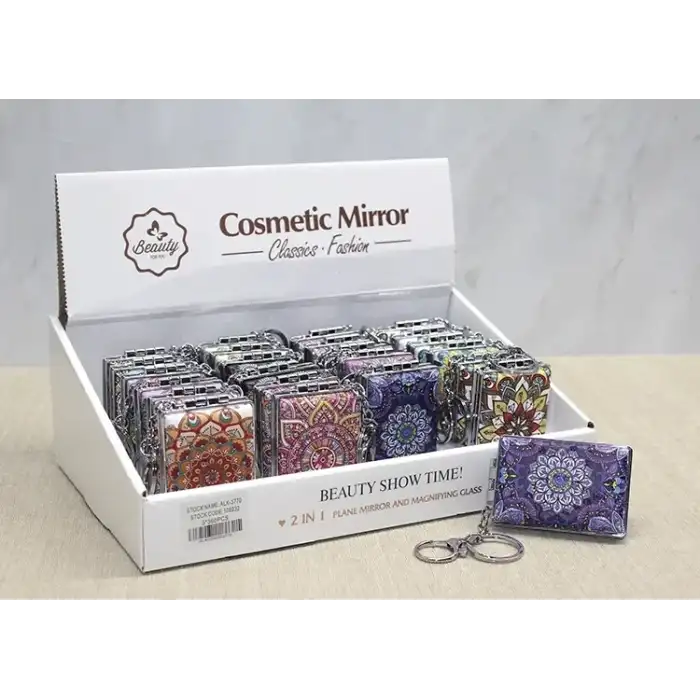 AsilTech Taşlı El Aynası Anahtarlık Model 5