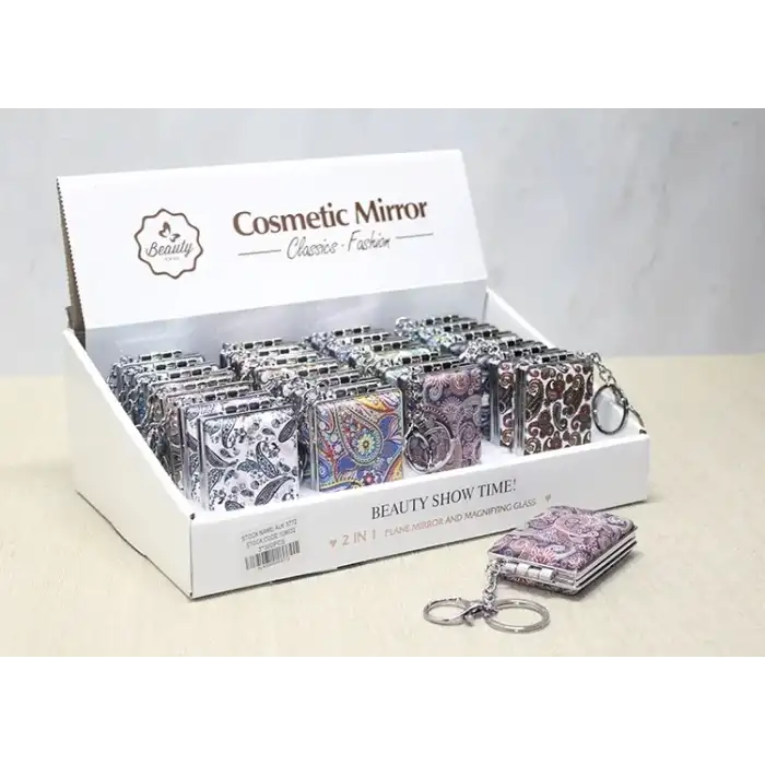 AsilTech Taşlı El Aynası Anahtarlık Model 7