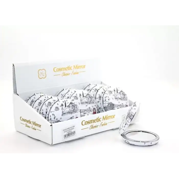 AsilTech Taşlı İstanbul Tasarımı El Aynası Kalın Model 7