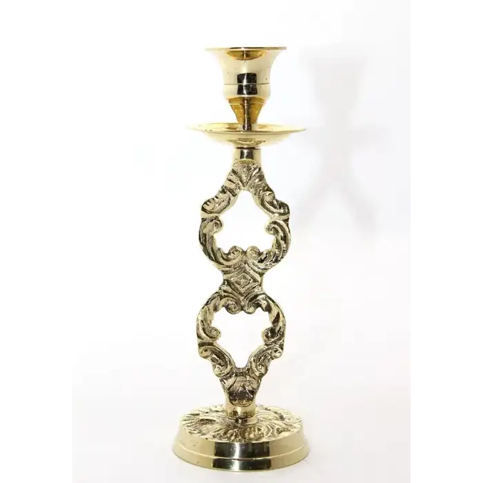 AsilTech Tekli Pirinç Şamdan Model 4