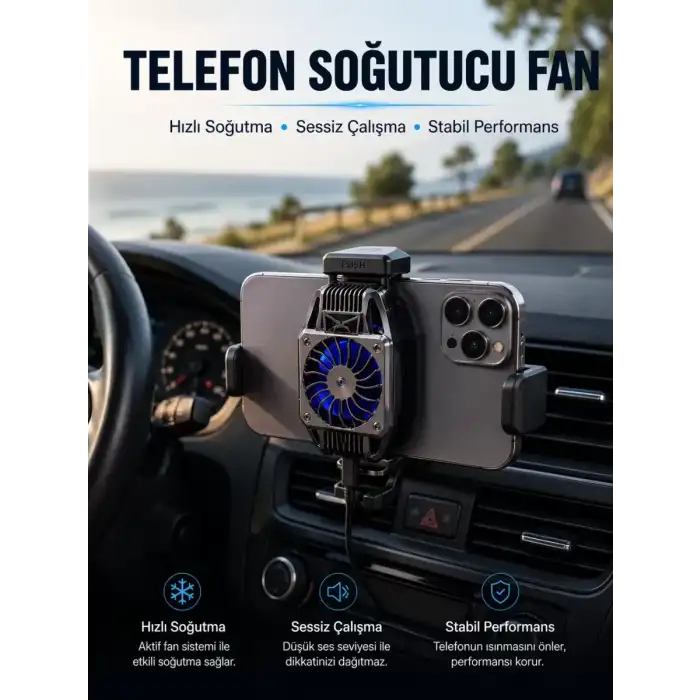 AsilTech Telefon Soğutucu Fan Aktif Soğutma Sistemi ile Güçlü Performans