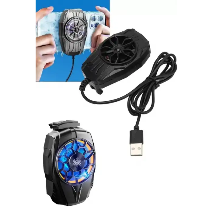 AsilTech Telefon Soğutucu Fan Güçlü Motor Radyatör Cep Telefon Soğutma
