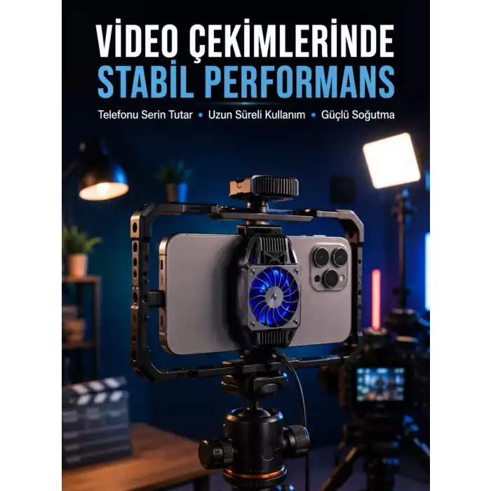 AsilTech Telefon Soğutucu Fan Uzun Süreli Kullanım