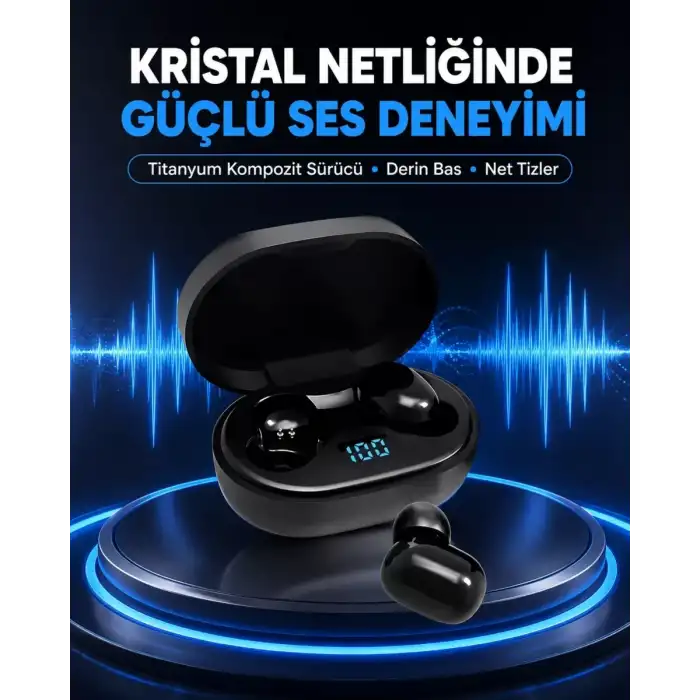 AsilTech Titanyum Hoparlörlü Kablosuz Bluetooth Kulaklık Yeni Nesil