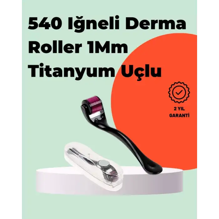 AsilTech Titanyum İğneli Derma Roller – Evde Cilt Bakımı İçin Uygun