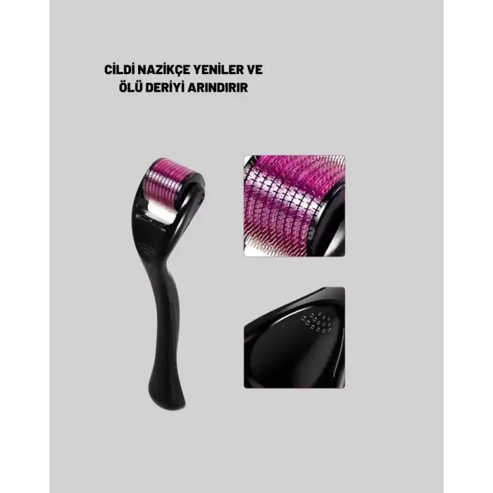 AsilTech Titanyum İğneli Derma Roller – Evde Cilt Bakımı İçin Uygun