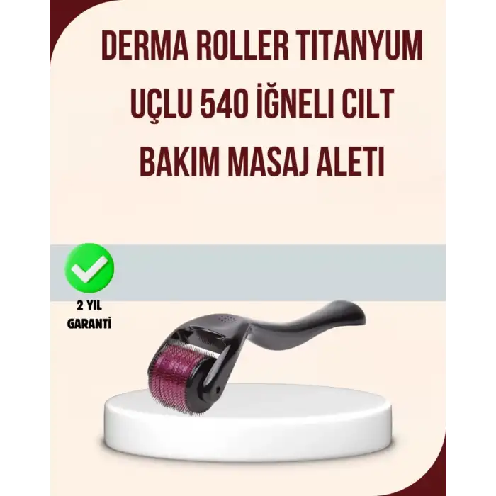 AsilTech Titanyum Mikro İğneli Dermaroller 1 mm Kırışıklık ve Leke Karşıtı