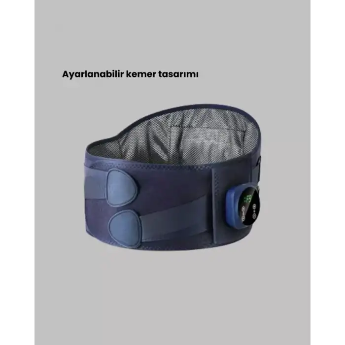 AsilTech Titreşimli Masajlı Bel Kemeri Isıtmalı Destekli