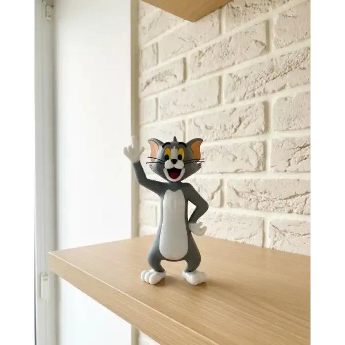 AsilTech Tom Kedi Biblo 22 cm Hediyelik Dekoratif Ev Ofis Aksesuarı