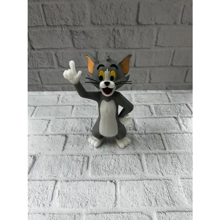 AsilTech Tom Kedi Biblo 22 cm Hediyelik Dekoratif Ev Ofis Aksesuarı