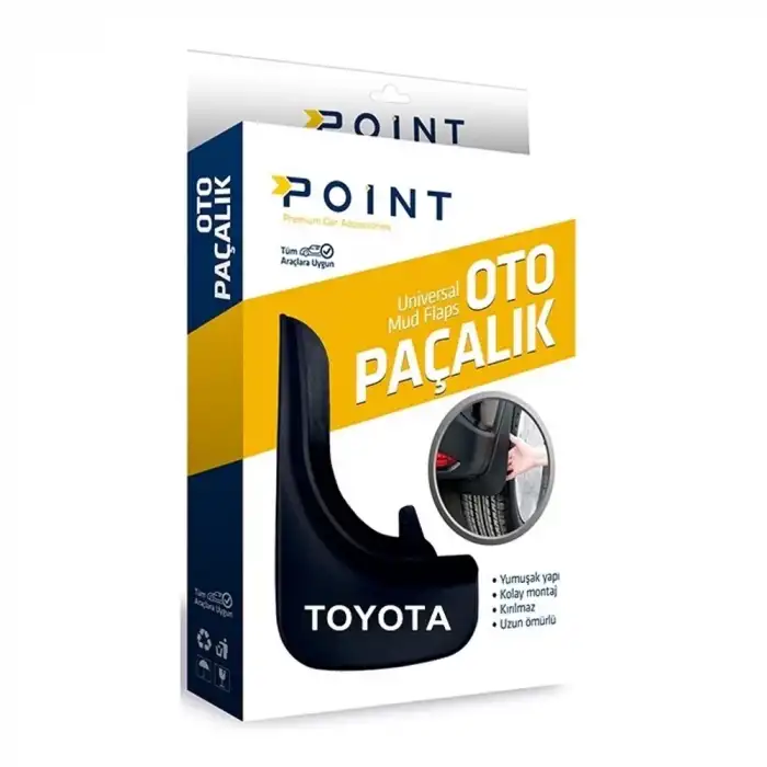 AsilTech Toyota Paçalık Tozluk Çamurluk Universal Siyah 2li