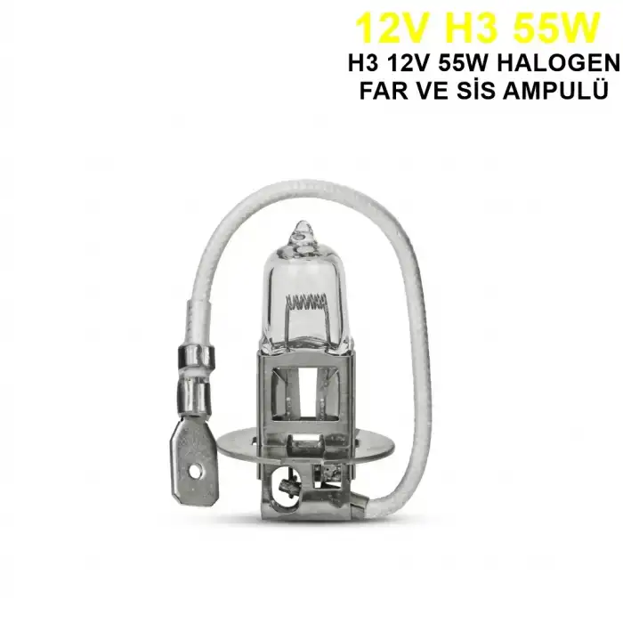 AsilTech Trifa H3 Halojen Far Ampülü 12V 55Watt Sarı