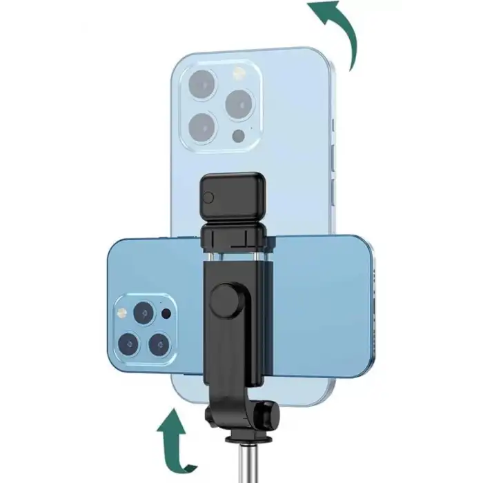 AsilTech Tripod Selfie Çubuğu Bluetooth Kumandalı Kablosuz Led Işıklı