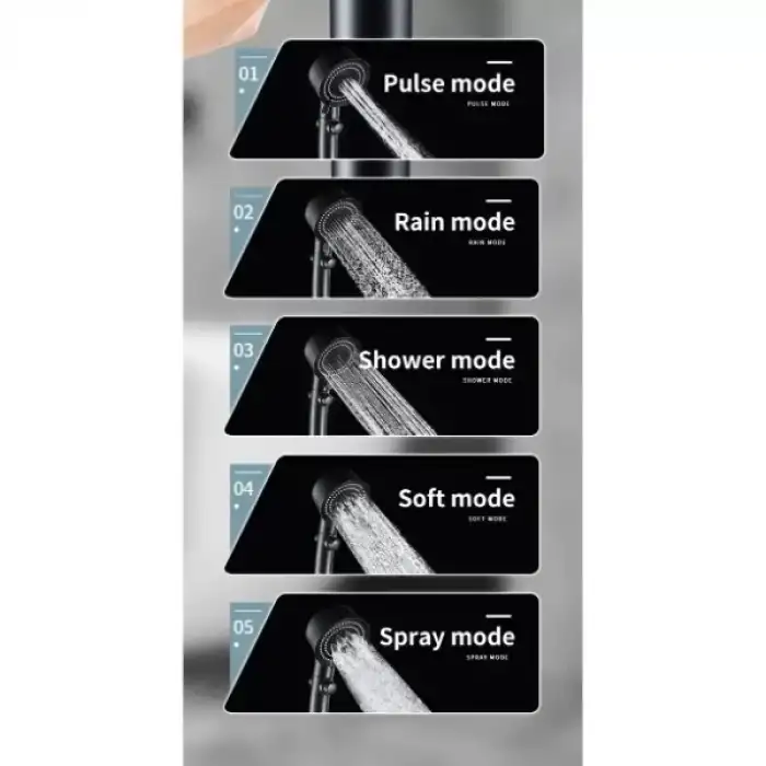 AsilTech Turbo Duş Başlığı 5 Modlu