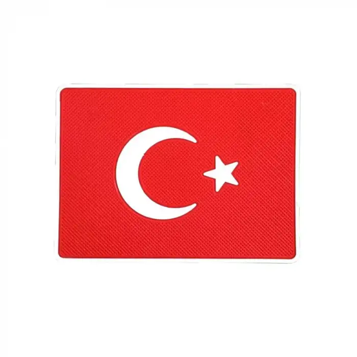 AsilTech Türk Bayraklı Torpido Üstü Kaydırmaz Ped Telefon Tutucu