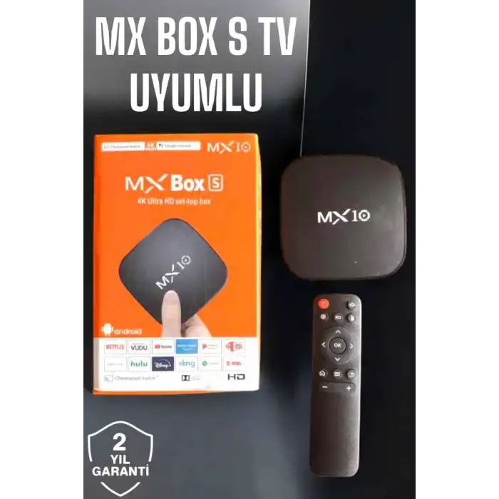 AsilTech TV Box Android Uyumlu 4 Çekirdekli WİFİ Bağlantılı 4K