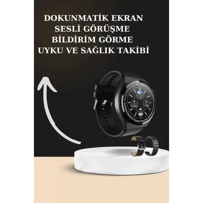 AsilTech TWS Bluetooth Kulaklık ve Akıllı Saat Uyku Takibi Nabız Ölçer Uzun Pil Ömrü