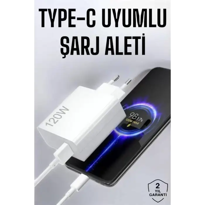 AsilTech Type-C 120W Şarj Aleti Hızlı Şarj Turbo