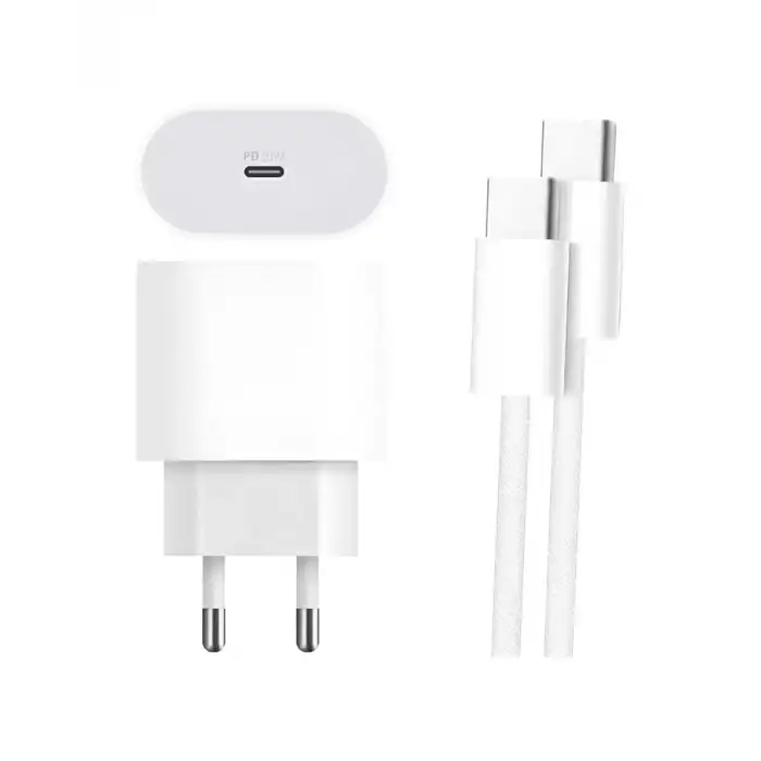 AsilTech Type-C to C Kablolu 35W Hızlı Şarj Başlığı Set