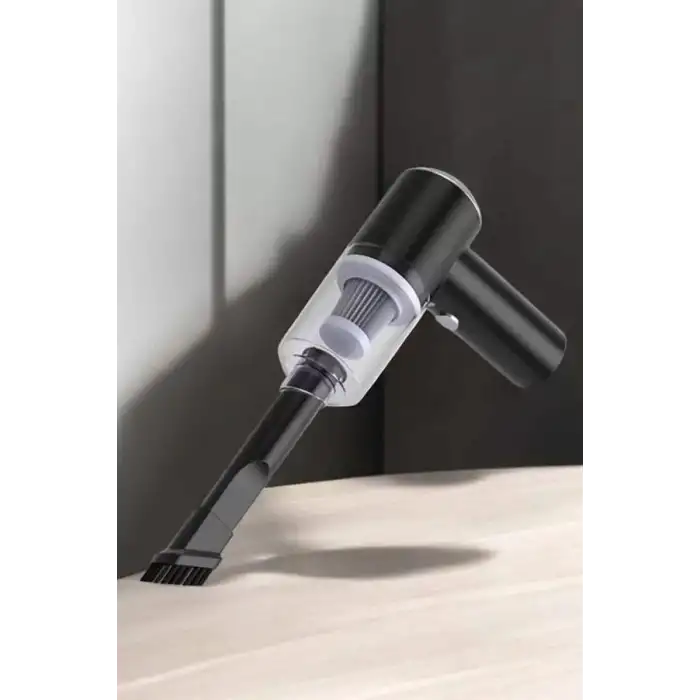 AsilTech Üflemeli Güçlü Vakumlu Ev Ofis Araç Süpürgesi El Süpürgesi Şarjlı
