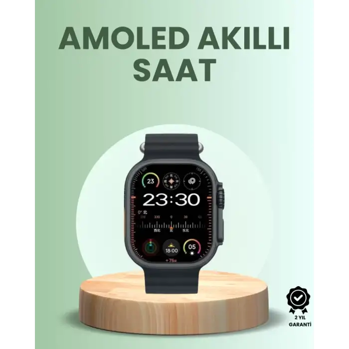 AsilTech Ultra Akıllı Saat AMOLED Display 15 Gün Dayanıklı Batarya
