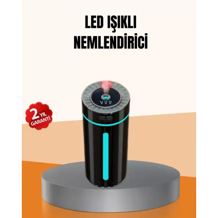 AsilTech Ultrasonik Nemlendirici LED Işıklı Aromaterapi Difüzör Sessiz Çalışma